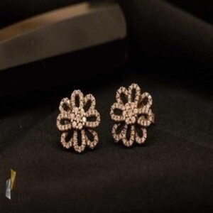 Diamond Flower Studs